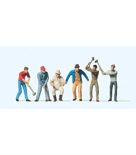 Preiser HO 1/87 Scale 1900s Figures - at The Grocer's pkg(7